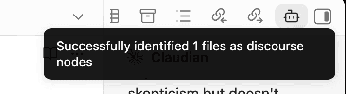 Identification complete notice